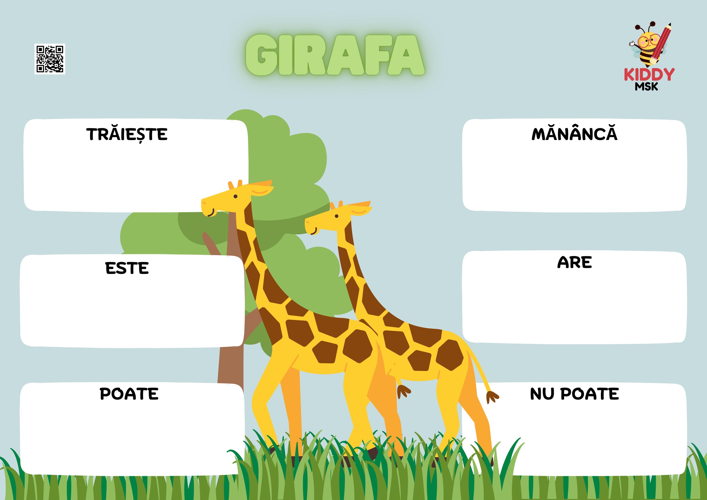 Animale — Fișe de descriere (14 planșe) — prima pagină
